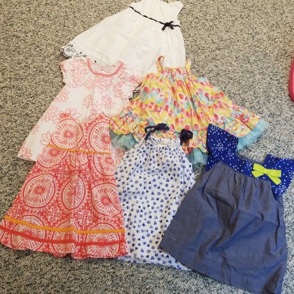 Girls Lot of 6 Dresses Cherokee,TCP & Etc.Size 3T